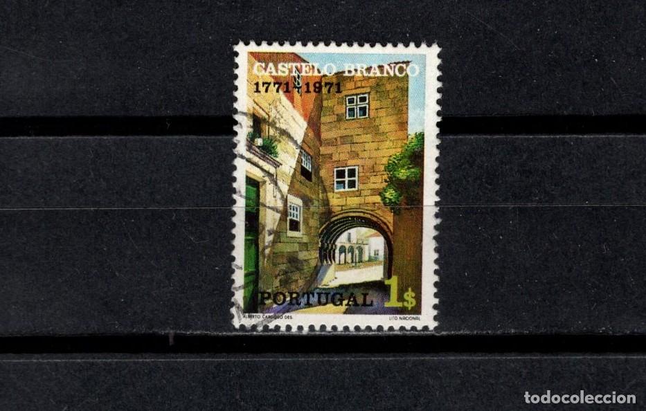 Sellos: Sello usado. Bicentenario Fundaci&oacute;n de Castelo Branco. 1 escudo. 1971. Yvert 1123.