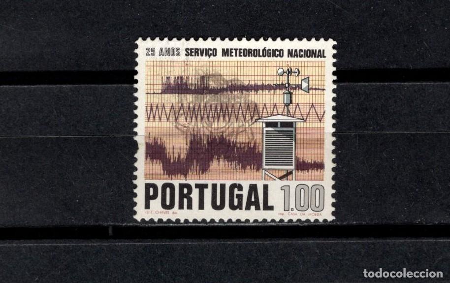 Sellos: Sello usado. XXV Aniversario Servicio Nacional Meteorolog&Iacute;a. 1 escudo. 1971. Yvert 1126.