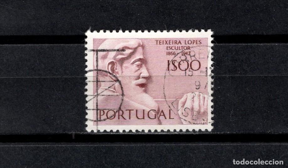 Stamps: Sello usado. Escultores. Teixeira Lopes, 1866-1942. 1 escudo. 1971. Yvert 1111.