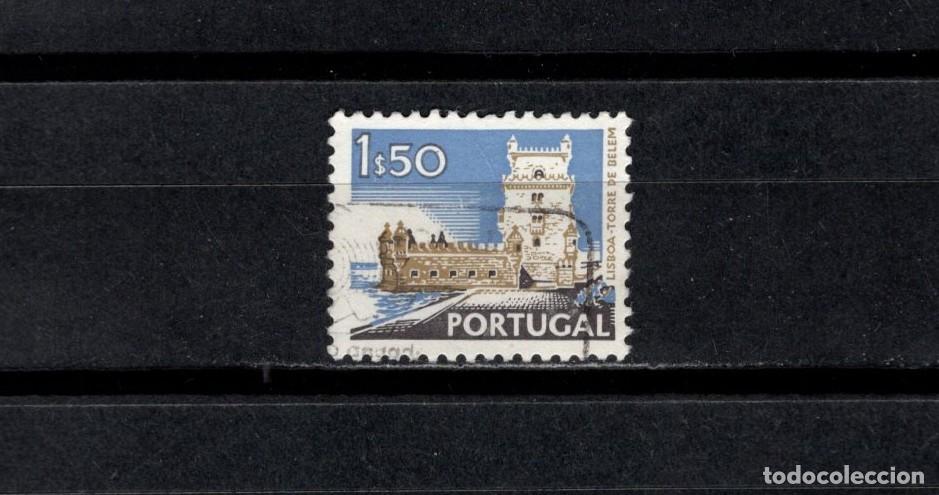 Sellos: Sello usado. Ciudades y paiajes. Torre de Belem. Lisboa. 1,50 escudos. 1972. Yvert 1138.