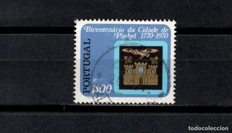 Sellos: Sello usado. Bicentenario Fundaci&oacute;n de Pinhel. 1 escudo. 1972. Yvert 1144.