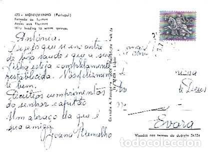 Sellos: Portugal & Marcofilia, Monfortinho, Entrada &aacute;s Termas, &Eacute;vora 1971 (623)
