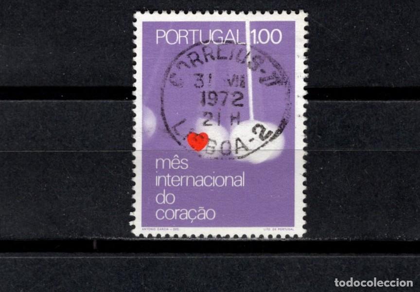 Francobolli: Sello usado. Mes internainal del coraz&oacute;n. 1 escudo. 1972. Yvert 1147.