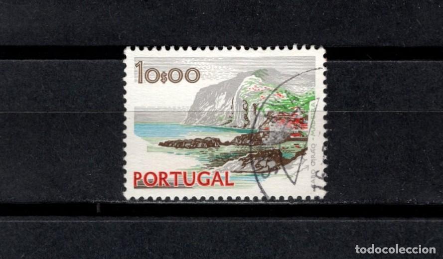 Sellos: &rdquo;Sello usado. El lago de las 7 ciudades. Isla San Miguel, Azores. 10 escudos. 1972. Yvert 1140.