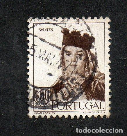 Sellos: FILA 1947 PORTUGAL AF-680 YT 691 COSTUMES PORTUGUESES 2&ordf; EMISS&Atilde;O CIRCULADO