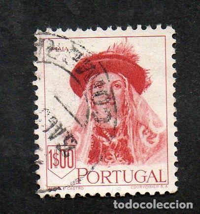 Sellos: FILA 1947 PORTUGAL AF-681 YT 692 COSTUMES PORTUGUESES 2&ordf; EMISS&Atilde;O CIRCULADO