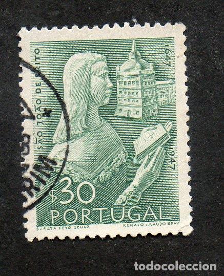Stamps: FILA 1948 PORTUGAL AF-691 YT 702 NASCIMENTO S.JO&Atilde;O BRITO CIRCULADO