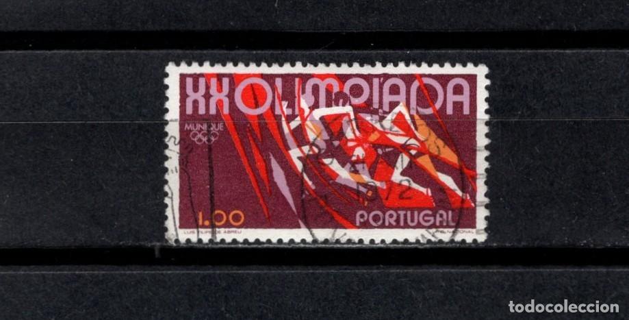 Sellos: Sello usado. Juegos Ol&iacute;mpicos de Munich 1972. Carrera. 1 escudo. Yvert 1157.