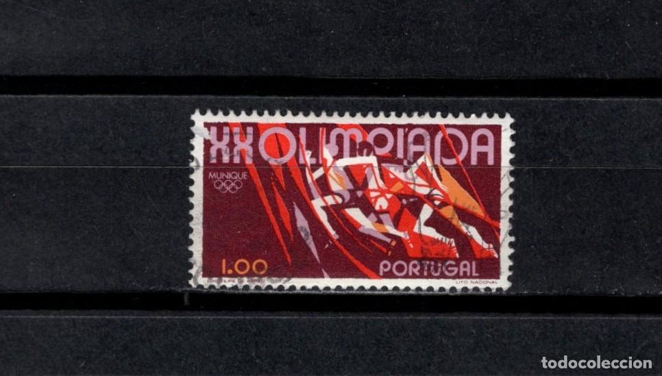 Sellos: Sello usado. Juegos Ol&iacute;mpicos de Munich 1972. Carrera. 1 escudo. Yvert 1157.