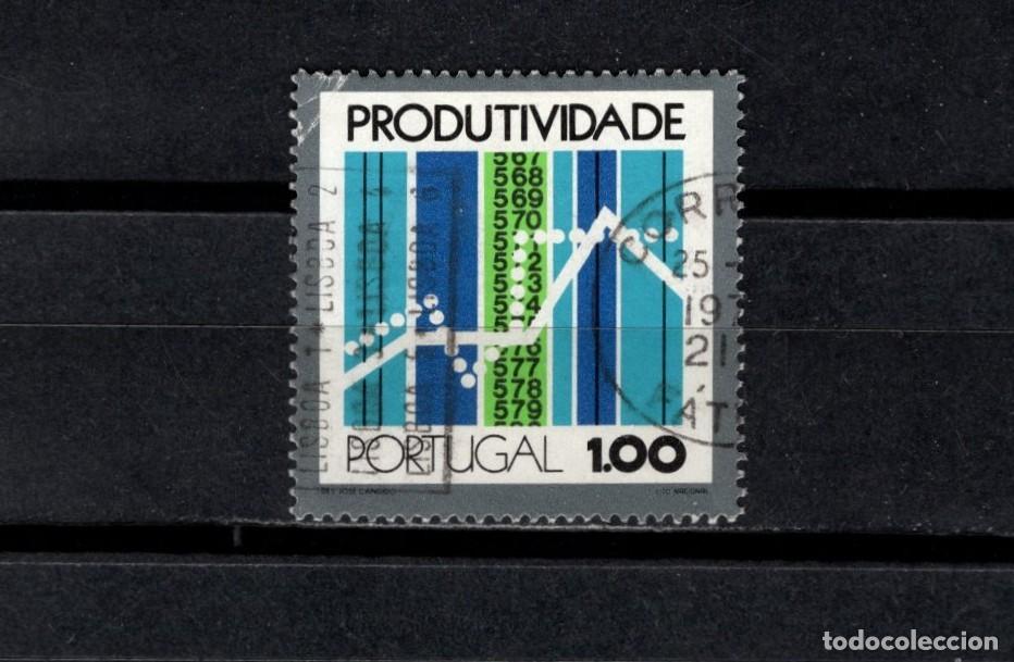 Sellos: Sello usado. Conferencia Economia Productiva. 1 escudo. 1973. Yvert 1176.