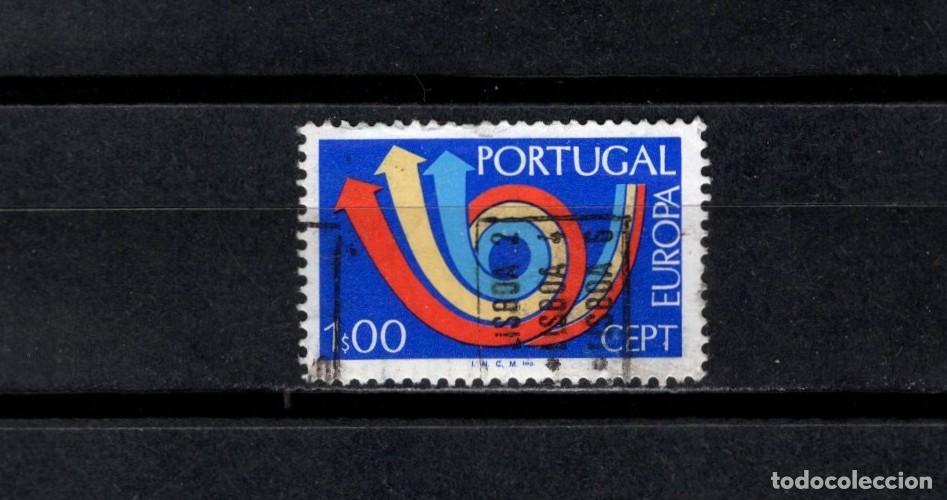 Sellos: Sello usado. Emisi&oacute;n Europa 1973. 1 escudo. 1973. Yvert 1179