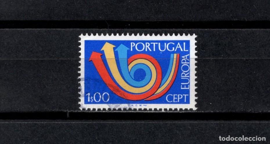 Sellos: Sello usado. Emisi&oacute;n Europa 1973. 1 escudo. 1973. Yvert 1179