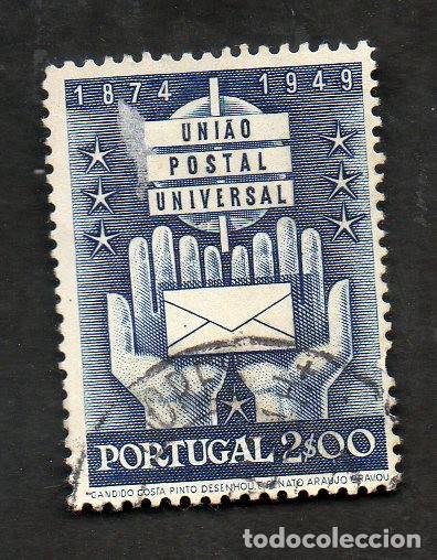 Sellos: FILA 1949 PORTUGAL AF-716 YT 727 UNI&Atilde;O POSTAL UNIVERSAL CIRCULADO