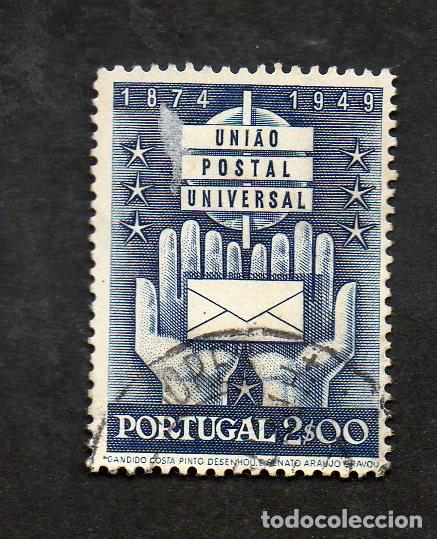 Sellos: FILA 1949 PORTUGAL AF-716 YT 727 UNI&Atilde;O POSTAL UNIVERSAL CIRCULADO