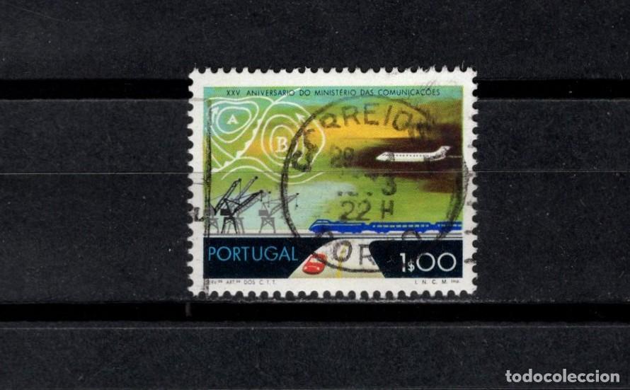 Sellos: Sello usado. XXV A&ntilde;os Ministerio Comunicaciones. 1 escudo. 1973. Yvert 1189.
