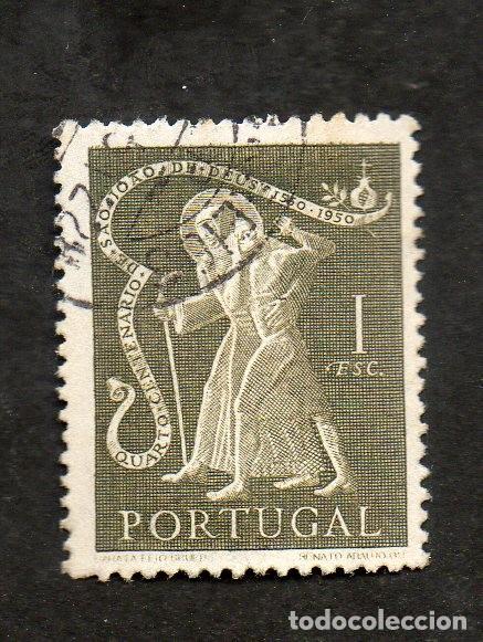 Sellos: FILA 1950 PORTUGAL AF-725 YT 736 MORTE S.JO&Atilde;O DE DEUS CIRCULADO