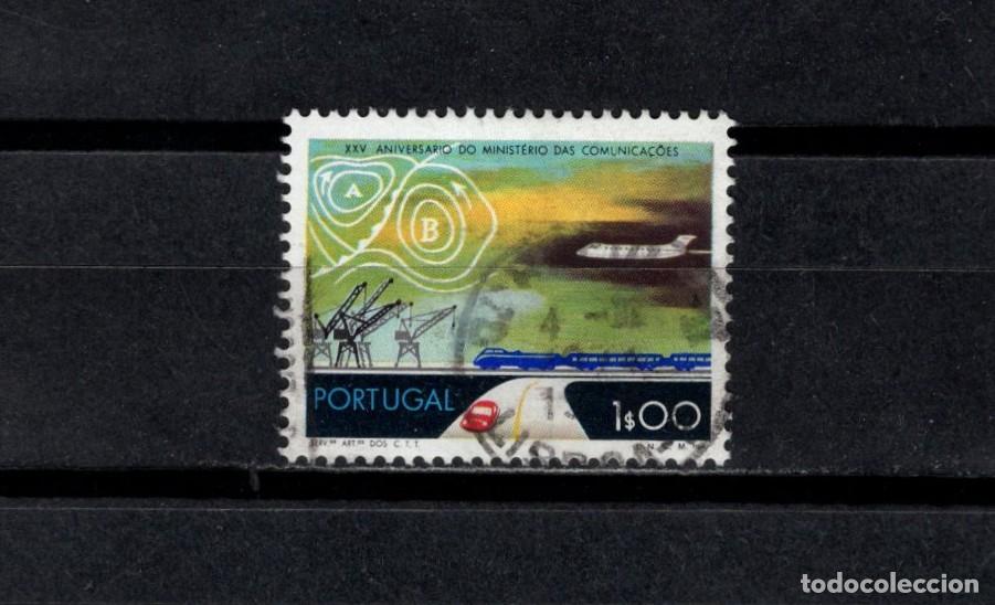 Sellos: Sello usado. XXV A&ntilde;os Ministerio Comunicaciones. 1 escudo. 1973. Yvert 1189.
