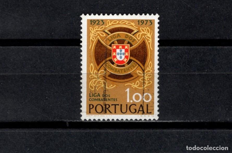 Sellos: Sello usado. L Aniversario Liga de Combatientes. 1 escudo. 1973. Yvert 1203.