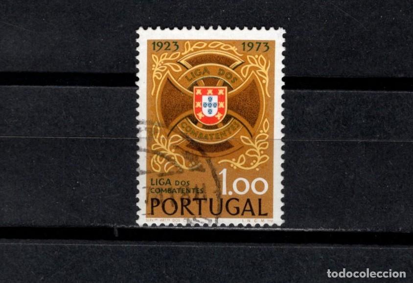 Sellos: Sello usado. L Aniversario Liga de Combatientes. 1 escudo. 1973. Yvert 1203.