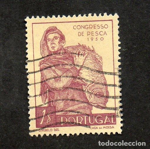 Briefmarken: FILA 1951 PORTUGAL AF-732 YT 743 CONGRESSO NACIONAL PESCA CIRCULADO