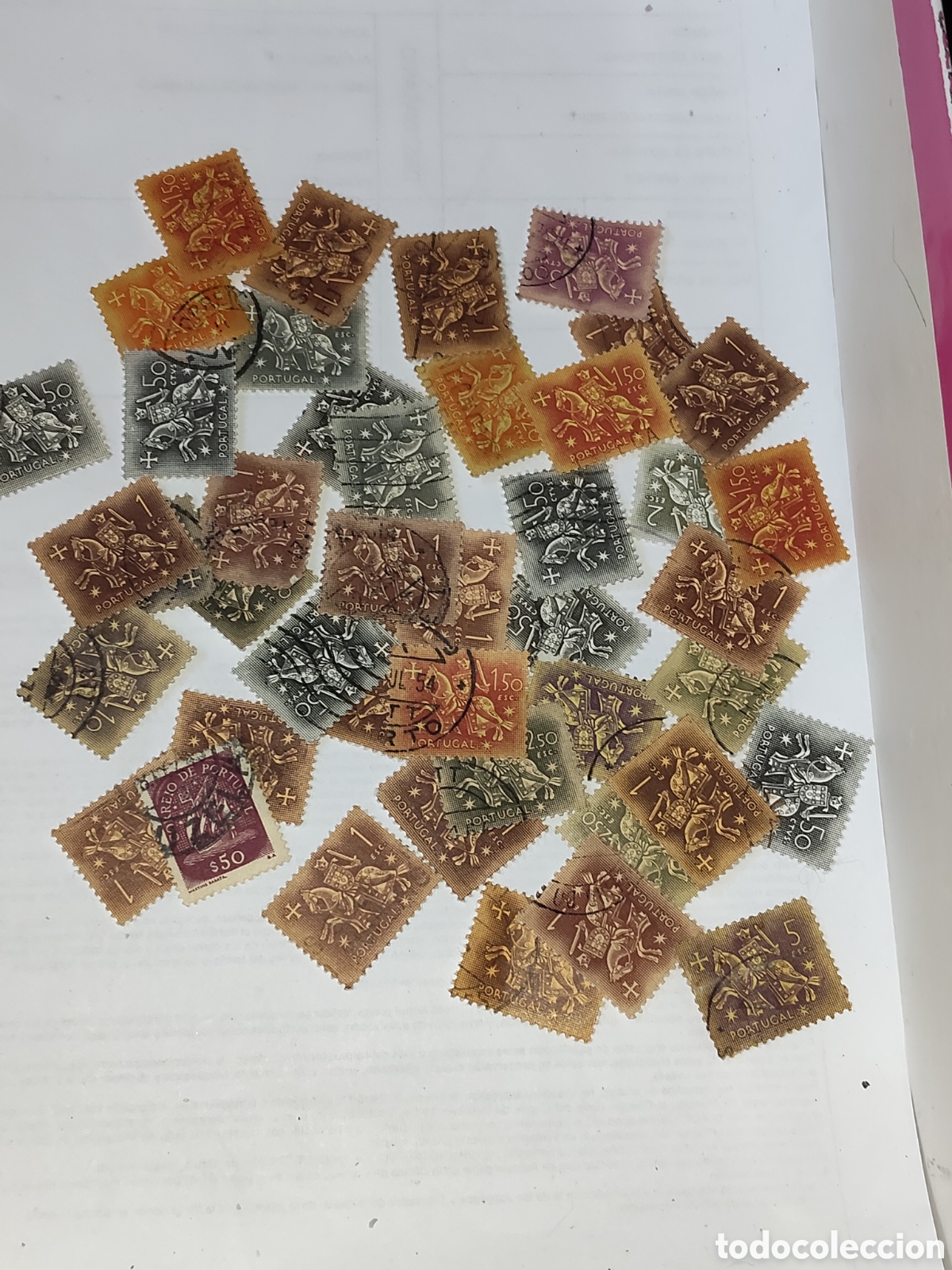 Sellos: 43 sellos de Portugal caballero medieval 1953