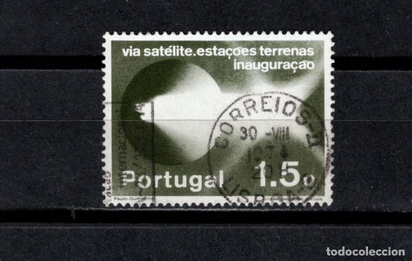 Sellos: Sello usado. Inauguracion estaciones terrestres via satelite. 1,50 escudos. 1974. Yvert 1214.