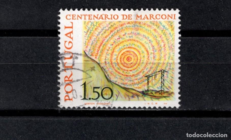 Sellos: Sello usado. Centenario nacimiento de Marconi. 1,50 euros. 1974. Yvert 1217.