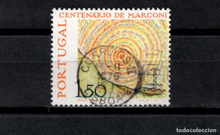 Sellos: Sello usado. Centenario nacimiento de Marconi. 1,50 euros. 1974. Yvert 1217.