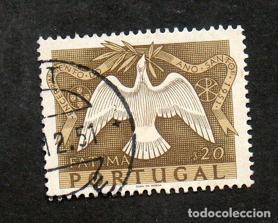 Sellos: FILA 1951 PORTUGAL AF-733 YT 744 ENCERRAMENTO ANO SANTO CIRCULADO