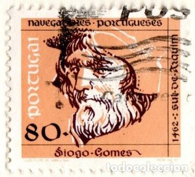 Sellos: Portugal. Marino. Diego Gomes.1991. YT-1838, Usado