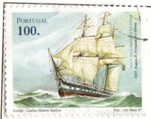 Sellos: Portugal. Fragata Don Fernando i Gloria.1997. YT-2148, Usado