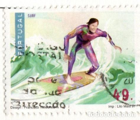 Sellos: Portugal. Deporte. Surf. 1997. YT-2162, Usado