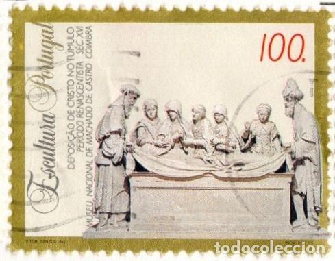 Sellos: Portugal. Escultura. Cristo Yacente. 1994. YT-2002, Usado