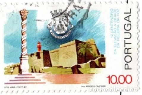 Sellos: Portugal. 100 Anv. De la villa deFigueira.1982. YT-1534. Usado