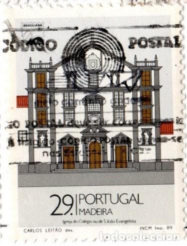 Sellos: Portugal. Madeira. Monumentos de Madera 1989. YT-134. Usado