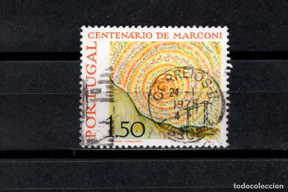 Sellos: Sello usado. Centenario nacimiento de Marconi. 1,50 euros. 1974. Yvert 1217.