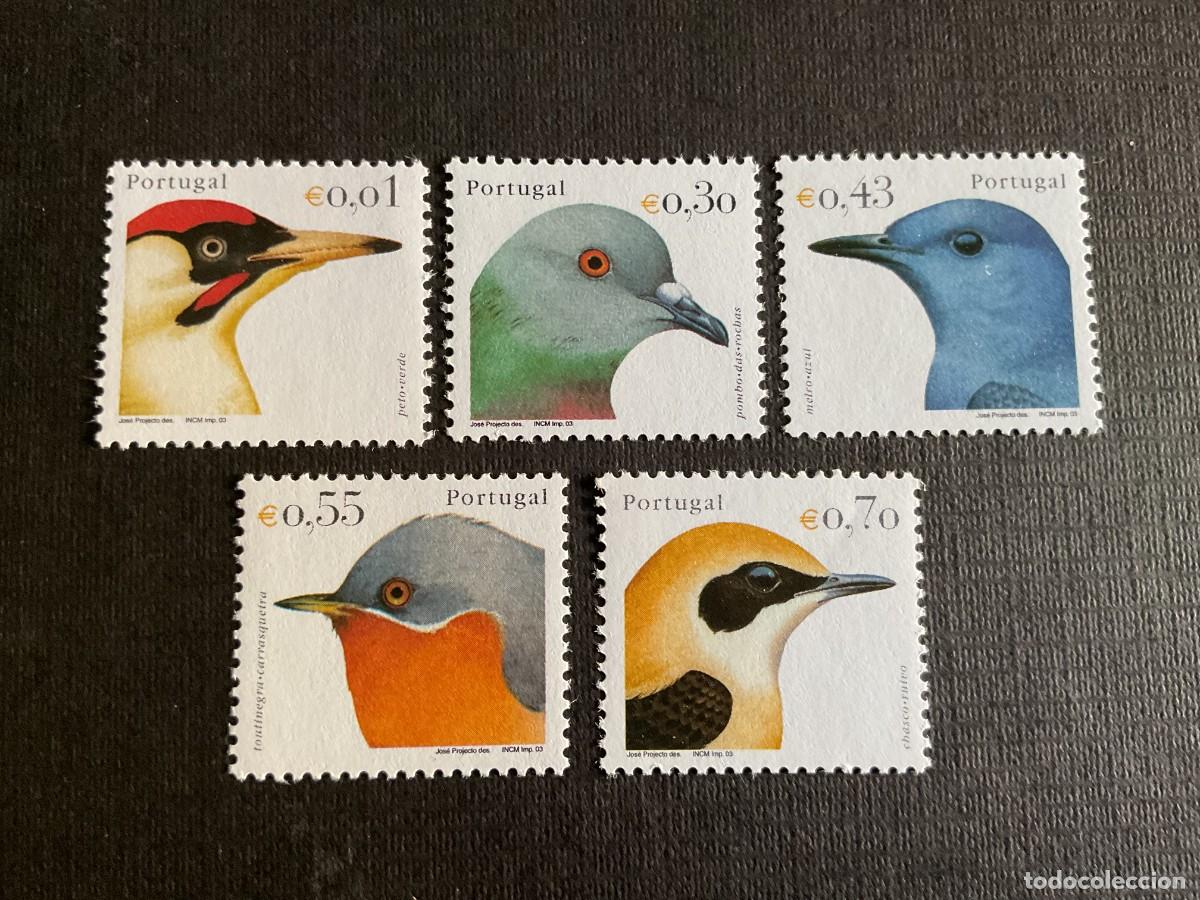 Sellos: PORTUGAL N&ordm; YVERT 2021/5*** A&Ntilde;O 2003. AVES