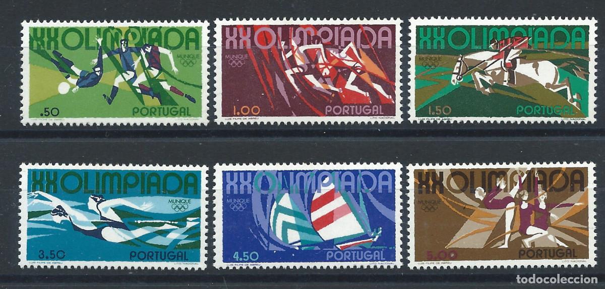 Sellos: Portugal N&deg;1156/61** (MNH) 1972 - J.O de Munich