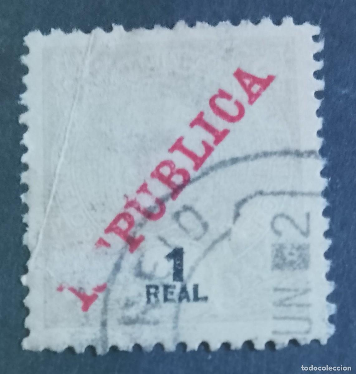 Sellos: INDIA PORTUGAL - V/F 1 REAL - A&Ntilde;O 1903, D. CARLOS I - SUPERPUESTO: REP&Uacute;BLICA - VER DESCRIPCI&Oacute;N