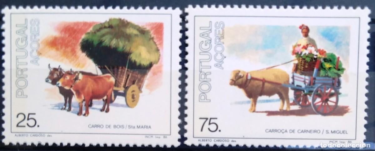 Sellos: SELLOS** ISLAS AZORES 1986, YT 370/ 71