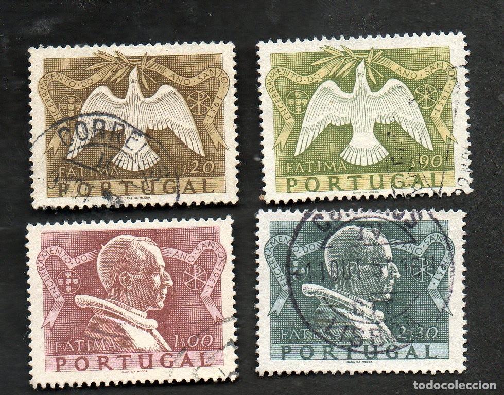 Sellos: FILA 1951 PORTUGAL AF-733-736 YT 744-747 ENCERRAMENTO ANO SANTO CIRCULADO