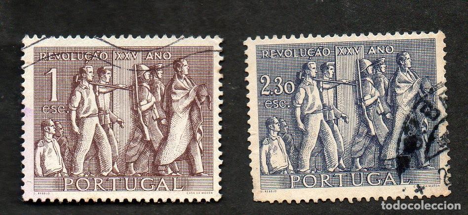 Sellos: FILA 1951 PORTUGAL AF-739-740 YT 750-751 REVOLU&Ccedil;&Atilde;O NACIONAL 28-5-1926 CIRCULADO