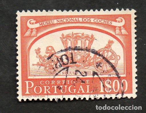 Sellos: FILA 1952 PORTUGAL AF-745 YT 756 MUSEU NACIONAL COCHES CIRCULADO