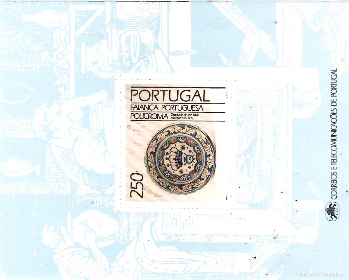 Sellos: Hoja Bloque 70 de Portugal - Cer&aacute;mica a&ntilde;o 1990
