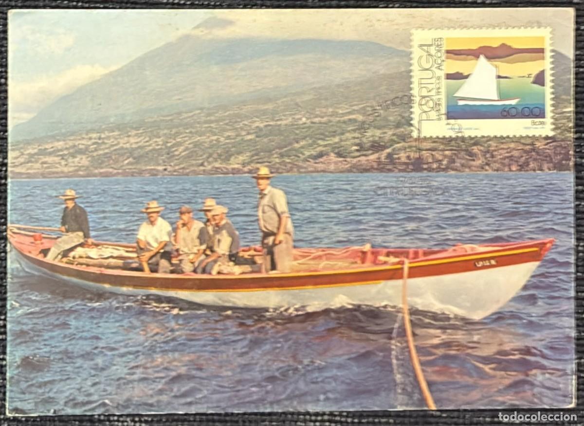 Sellos: TS.)1985, PORTUGAL, ILLUSTRATED POSTCARD, COMMEMORATIVE PRE-PRINTED ISSUE FEATURING TRADITIONAL AZOR