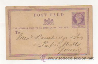 Sellos: ENTERO POSTAL INGLATERRA. - Foto 1