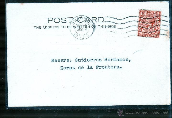 Sellos: ENTERO POSTAL DE INGLATERRA A JEREZ. - Foto 1