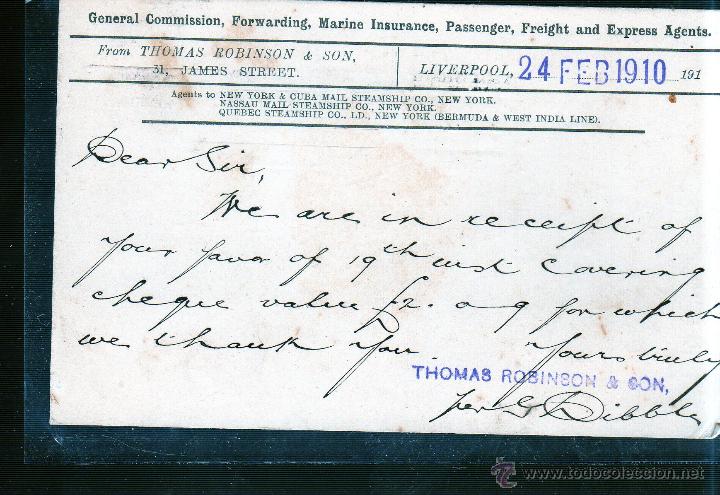 Sellos: ENTERO POSTAL DE INGLATERRA A JEREZ. - Foto 2