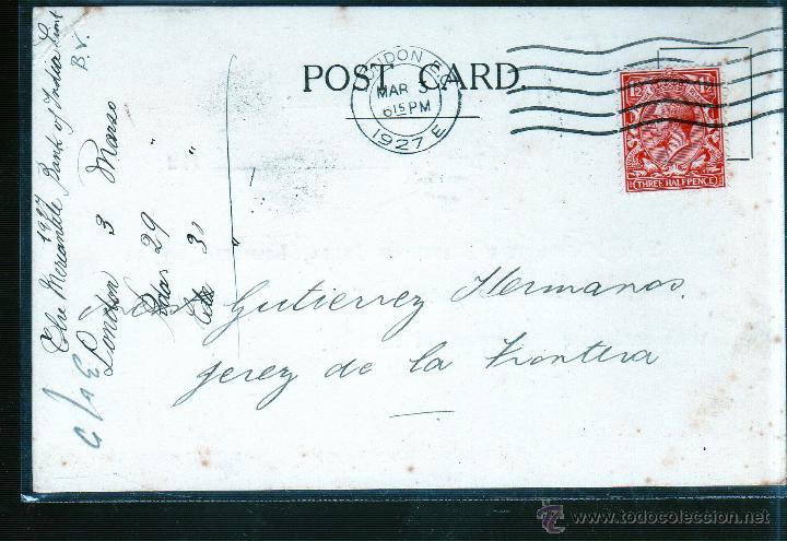Sellos: ENTERO POSTAL DE INGLATERRA A JEREZ. - Foto 1