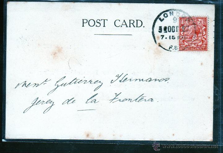 Sellos: ENTERO POSTAL DE INGLATERRA A JEREZ. - Foto 1
